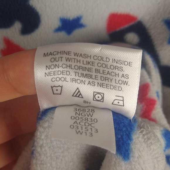 Hanna Andersson Space Rocket Quarter Zip Fleece Sweater sz 160 cm US 14/16 - Picture 6 of 6